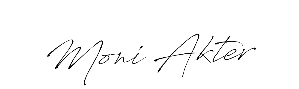 Also we have Moni Akter name is the best signature style. Create professional handwritten signature collection using Antro_Vectra autograph style. Moni Akter signature style 6 images and pictures png