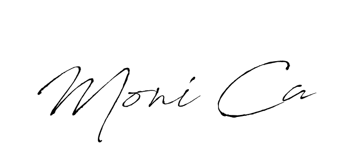 Create a beautiful signature design for name Moni Ca. With this signature (Antro_Vectra) fonts, you can make a handwritten signature for free. Moni Ca signature style 6 images and pictures png