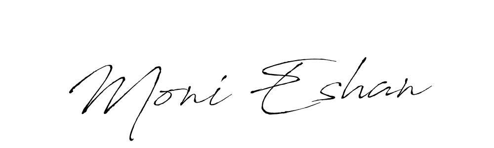 Design your own signature with our free online signature maker. With this signature software, you can create a handwritten (Antro_Vectra) signature for name Moni Eshan. Moni Eshan signature style 6 images and pictures png