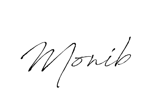 How to make Monib signature? Antro_Vectra is a professional autograph style. Create handwritten signature for Monib name. Monib signature style 6 images and pictures png