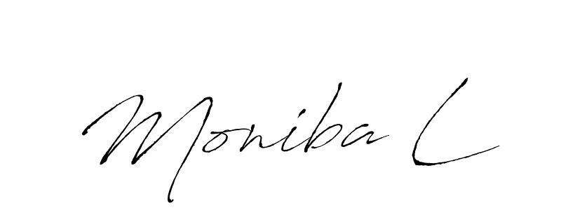 Best and Professional Signature Style for Moniba L. Antro_Vectra Best Signature Style Collection. Moniba L signature style 6 images and pictures png
