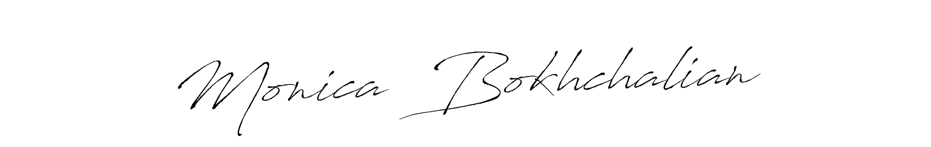 Use a signature maker to create a handwritten signature online. With this signature software, you can design (Antro_Vectra) your own signature for name Monica  Bokhchalian. Monica  Bokhchalian signature style 6 images and pictures png