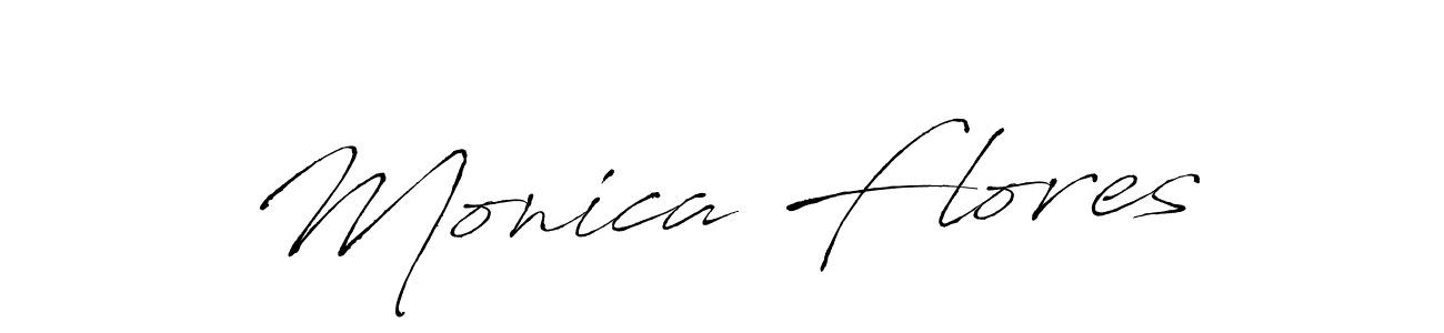 Create a beautiful signature design for name Monica Flores. With this signature (Antro_Vectra) fonts, you can make a handwritten signature for free. Monica Flores signature style 6 images and pictures png