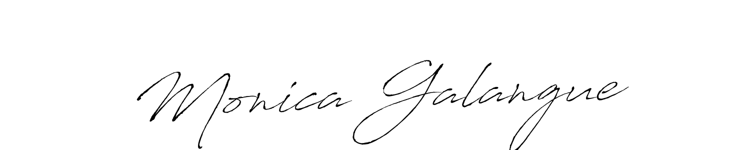 Also we have Monica Galangue name is the best signature style. Create professional handwritten signature collection using Antro_Vectra autograph style. Monica Galangue signature style 6 images and pictures png