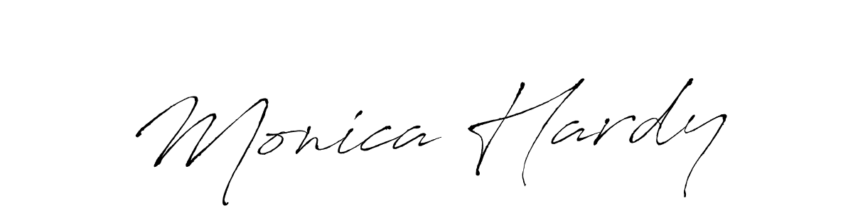 Make a beautiful signature design for name Monica Hardy. With this signature (Antro_Vectra) style, you can create a handwritten signature for free. Monica Hardy signature style 6 images and pictures png