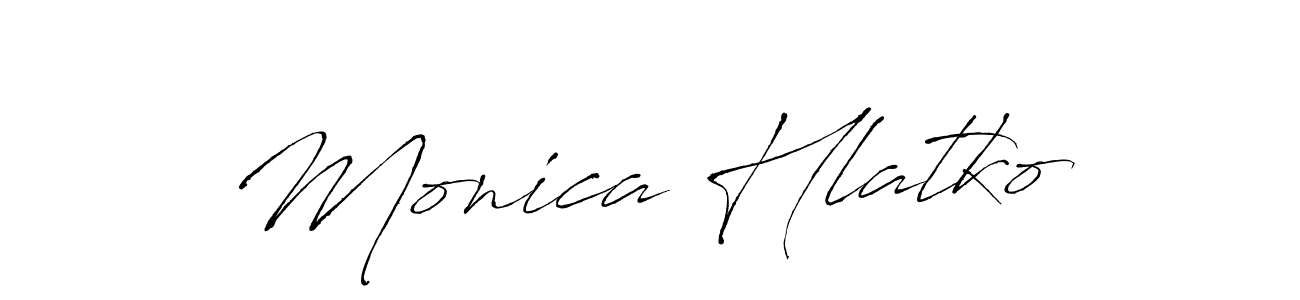 Once you've used our free online signature maker to create your best signature Antro_Vectra style, it's time to enjoy all of the benefits that Monica Hlatko name signing documents. Monica Hlatko signature style 6 images and pictures png