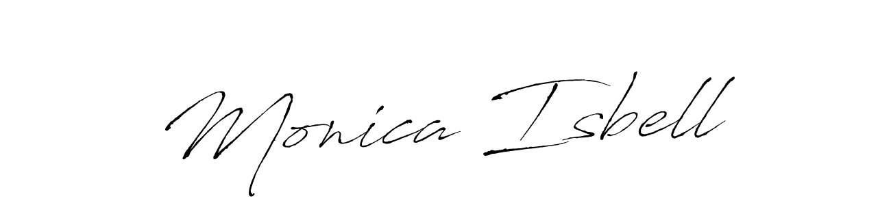 You should practise on your own different ways (Antro_Vectra) to write your name (Monica Isbell) in signature. don't let someone else do it for you. Monica Isbell signature style 6 images and pictures png