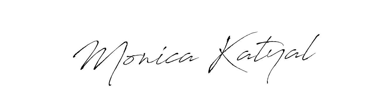 Design your own signature with our free online signature maker. With this signature software, you can create a handwritten (Antro_Vectra) signature for name Monica Katyal. Monica Katyal signature style 6 images and pictures png