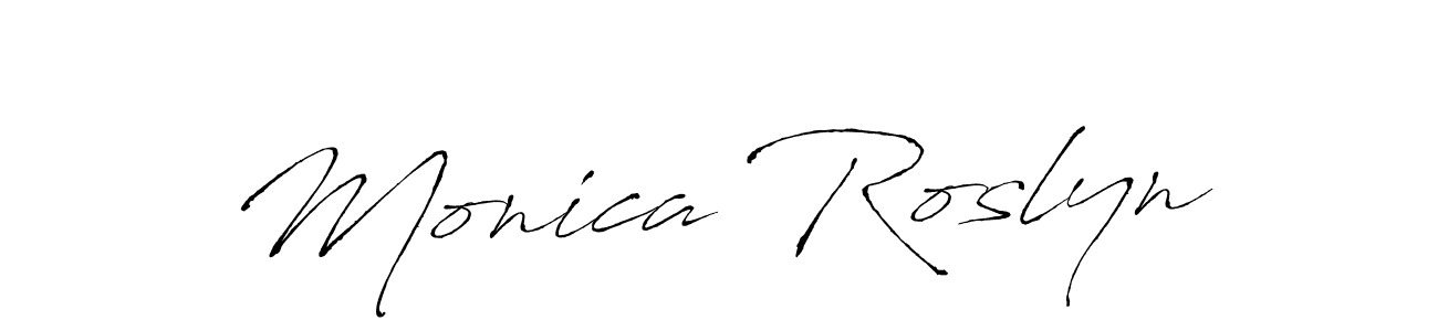 Make a beautiful signature design for name Monica Roslyn. Use this online signature maker to create a handwritten signature for free. Monica Roslyn signature style 6 images and pictures png