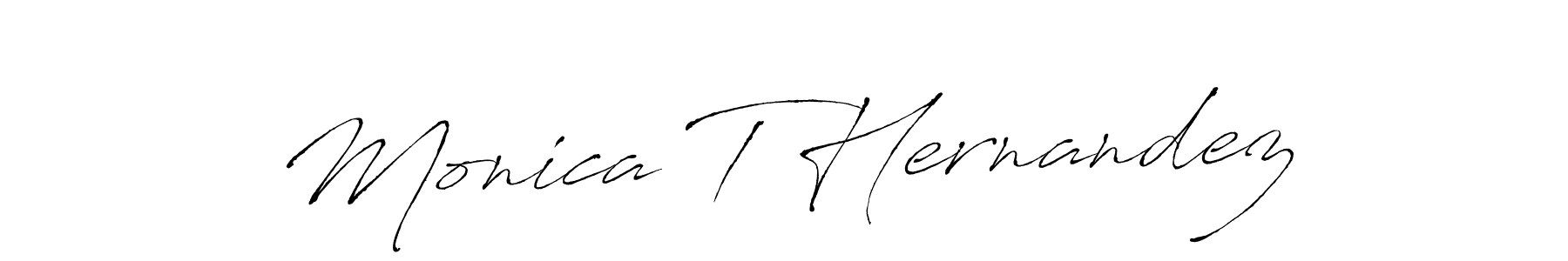 Design your own signature with our free online signature maker. With this signature software, you can create a handwritten (Antro_Vectra) signature for name Monica T Hernandez. Monica T Hernandez signature style 6 images and pictures png