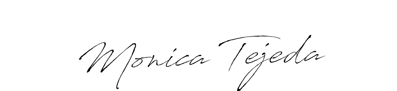 Monica Tejeda stylish signature style. Best Handwritten Sign (Antro_Vectra) for my name. Handwritten Signature Collection Ideas for my name Monica Tejeda. Monica Tejeda signature style 6 images and pictures png