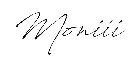 Discover the perfect balance of readability and style for Moniii with Antro_Vectra font. Create your dream signature today. Moniii signature style 6 images and pictures png