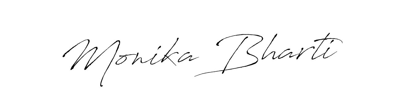 Use a signature maker to create a handwritten signature online. With this signature software, you can design (Antro_Vectra) your own signature for name Monika Bharti. Monika Bharti signature style 6 images and pictures png