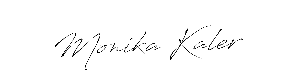 Monika Kaler stylish signature style. Best Handwritten Sign (Antro_Vectra) for my name. Handwritten Signature Collection Ideas for my name Monika Kaler. Monika Kaler signature style 6 images and pictures png
