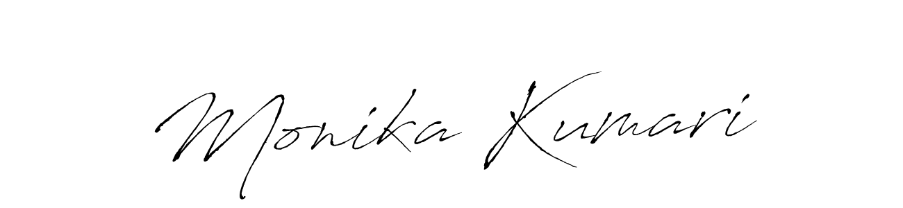 Make a beautiful signature design for name Monika Kumari. With this signature (Antro_Vectra) style, you can create a handwritten signature for free. Monika Kumari signature style 6 images and pictures png