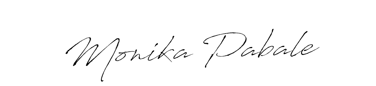How to make Monika Pabale name signature. Use Antro_Vectra style for creating short signs online. This is the latest handwritten sign. Monika Pabale signature style 6 images and pictures png