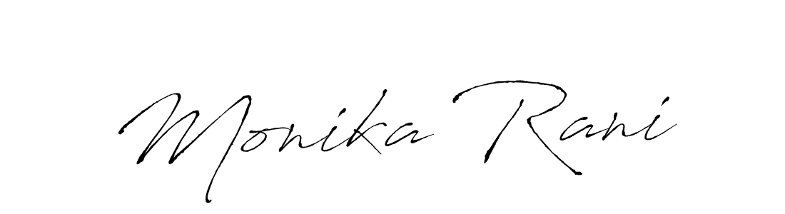 How to make Monika Rani signature? Antro_Vectra is a professional autograph style. Create handwritten signature for Monika Rani name. Monika Rani signature style 6 images and pictures png