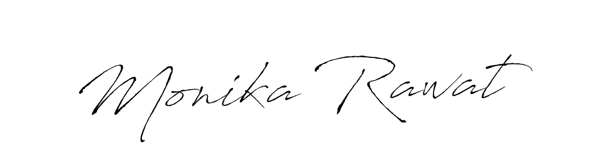 Monika Rawat stylish signature style. Best Handwritten Sign (Antro_Vectra) for my name. Handwritten Signature Collection Ideas for my name Monika Rawat. Monika Rawat signature style 6 images and pictures png