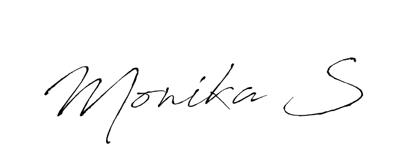 This is the best signature style for the Monika S name. Also you like these signature font (Antro_Vectra). Mix name signature. Monika S signature style 6 images and pictures png