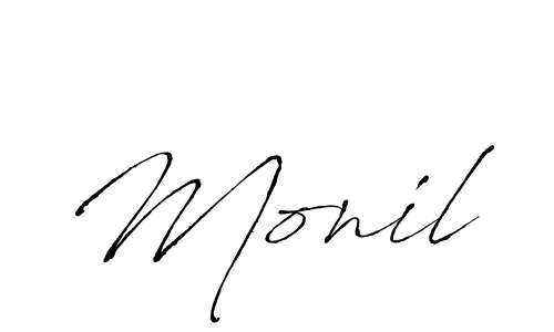 Antro_Vectra is a professional signature style that is perfect for those who want to add a touch of class to their signature. It is also a great choice for those who want to make their signature more unique. Get Monil name to fancy signature for free. Monil signature style 6 images and pictures png
