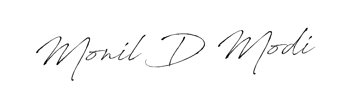 The best way (Antro_Vectra) to make a short signature is to pick only two or three words in your name. The name Monil D Modi include a total of six letters. For converting this name. Monil D Modi signature style 6 images and pictures png