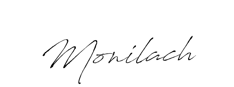How to make Monilach signature? Antro_Vectra is a professional autograph style. Create handwritten signature for Monilach name. Monilach signature style 6 images and pictures png