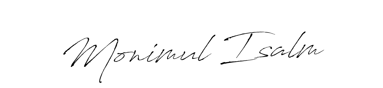 Monimul Isalm stylish signature style. Best Handwritten Sign (Antro_Vectra) for my name. Handwritten Signature Collection Ideas for my name Monimul Isalm. Monimul Isalm signature style 6 images and pictures png