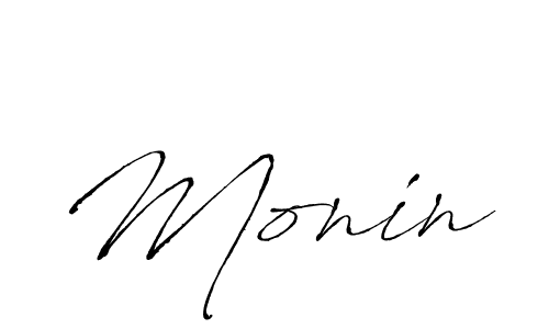 You should practise on your own different ways (Antro_Vectra) to write your name (Monin) in signature. don't let someone else do it for you. Monin signature style 6 images and pictures png