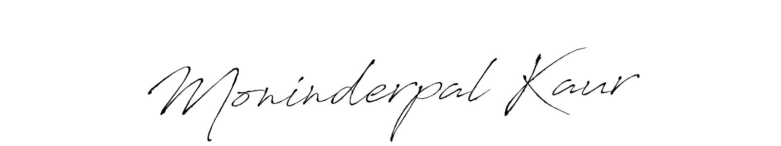 It looks lik you need a new signature style for name Moninderpal Kaur. Design unique handwritten (Antro_Vectra) signature with our free signature maker in just a few clicks. Moninderpal Kaur signature style 6 images and pictures png