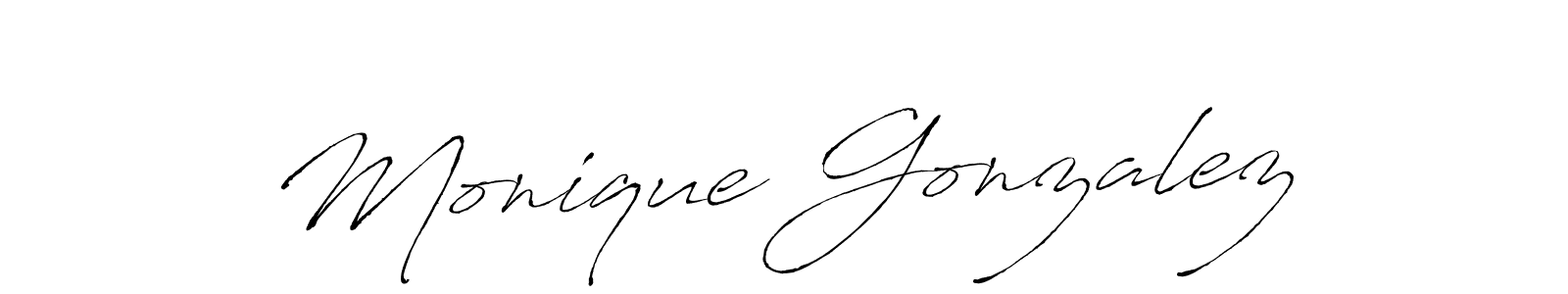 Make a short Monique Gonzalez signature style. Manage your documents anywhere anytime using Antro_Vectra. Create and add eSignatures, submit forms, share and send files easily. Monique Gonzalez signature style 6 images and pictures png