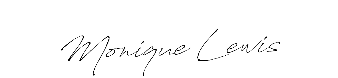 Also You can easily find your signature by using the search form. We will create Monique Lewis name handwritten signature images for you free of cost using Antro_Vectra sign style. Monique Lewis signature style 6 images and pictures png