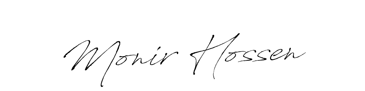 You should practise on your own different ways (Antro_Vectra) to write your name (Monir Hossen) in signature. don't let someone else do it for you. Monir Hossen signature style 6 images and pictures png