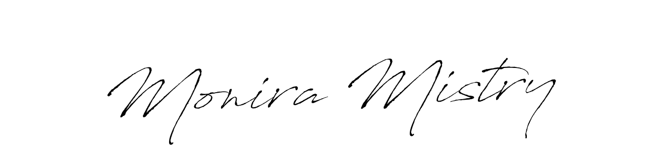 The best way (Antro_Vectra) to make a short signature is to pick only two or three words in your name. The name Monira Mistry include a total of six letters. For converting this name. Monira Mistry signature style 6 images and pictures png