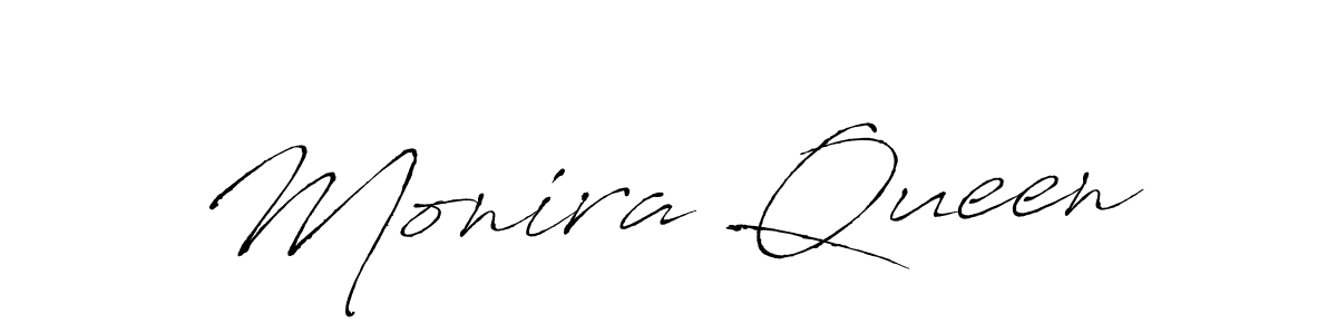 Create a beautiful signature design for name Monira Queen. With this signature (Antro_Vectra) fonts, you can make a handwritten signature for free. Monira Queen signature style 6 images and pictures png