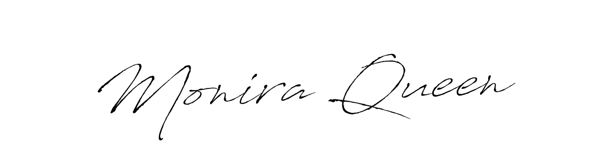 Create a beautiful signature design for name Monira Queen. With this signature (Antro_Vectra) fonts, you can make a handwritten signature for free. Monira Queen signature style 6 images and pictures png