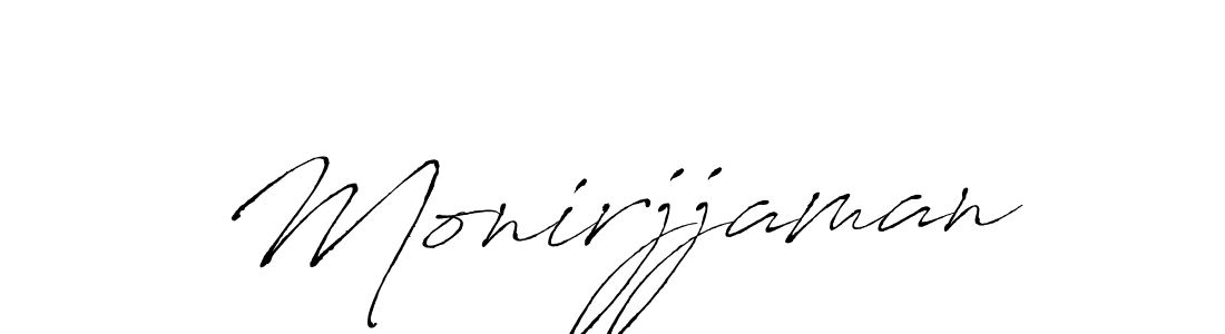 Create a beautiful signature design for name Monirjjaman. With this signature (Antro_Vectra) fonts, you can make a handwritten signature for free. Monirjjaman signature style 6 images and pictures png
