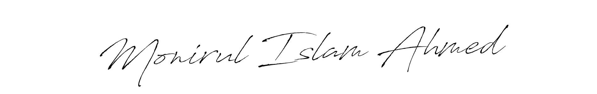 Design your own signature with our free online signature maker. With this signature software, you can create a handwritten (Antro_Vectra) signature for name Monirul Islam Ahmed. Monirul Islam Ahmed signature style 6 images and pictures png