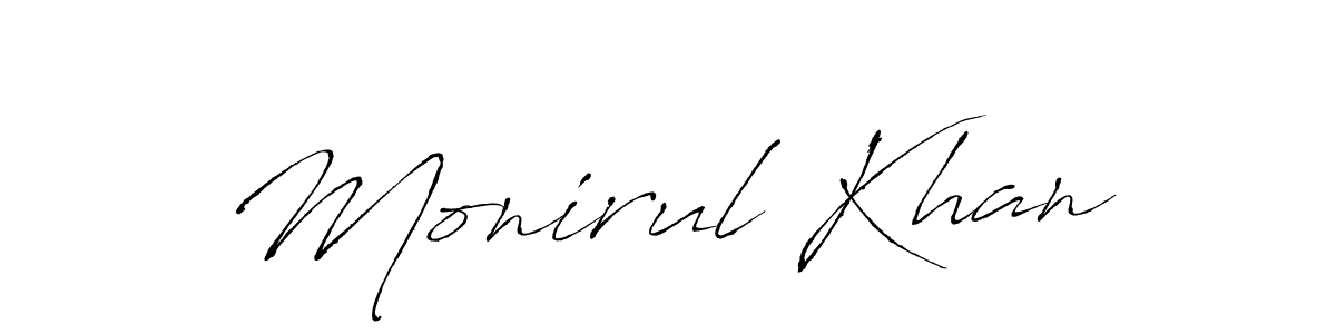 Make a beautiful signature design for name Monirul Khan. Use this online signature maker to create a handwritten signature for free. Monirul Khan signature style 6 images and pictures png