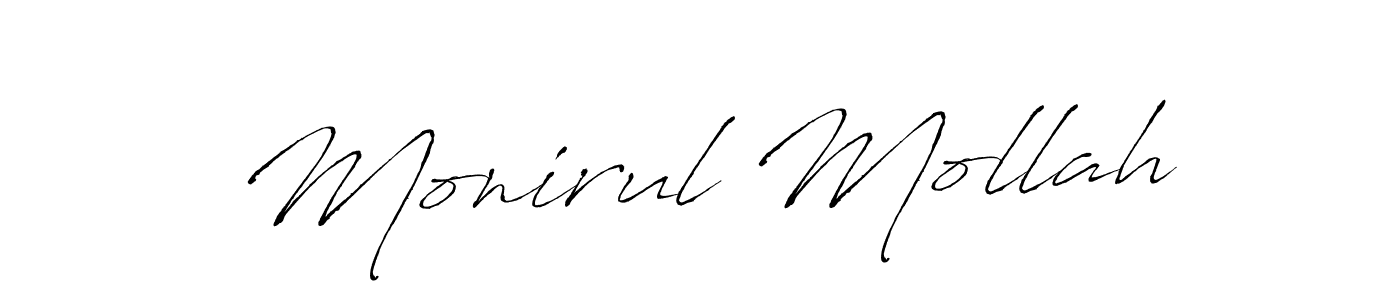 Also You can easily find your signature by using the search form. We will create Monirul Mollah name handwritten signature images for you free of cost using Antro_Vectra sign style. Monirul Mollah signature style 6 images and pictures png