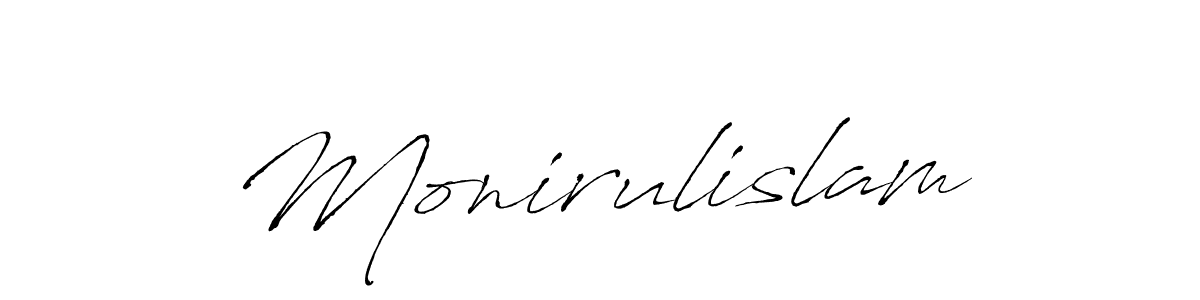 How to make Monirulislam name signature. Use Antro_Vectra style for creating short signs online. This is the latest handwritten sign. Monirulislam signature style 6 images and pictures png