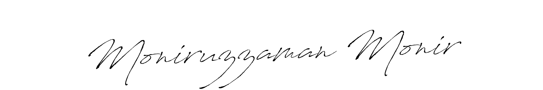 Design your own signature with our free online signature maker. With this signature software, you can create a handwritten (Antro_Vectra) signature for name Moniruzzaman Monir. Moniruzzaman Monir signature style 6 images and pictures png