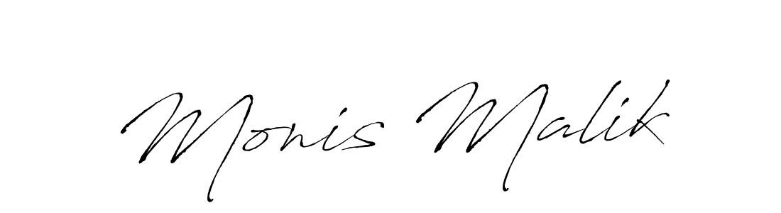 Also we have Monis Malik name is the best signature style. Create professional handwritten signature collection using Antro_Vectra autograph style. Monis Malik signature style 6 images and pictures png