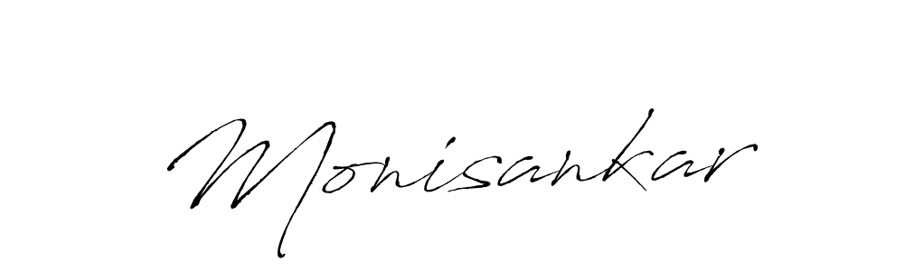 How to make Monisankar signature? Antro_Vectra is a professional autograph style. Create handwritten signature for Monisankar name. Monisankar signature style 6 images and pictures png