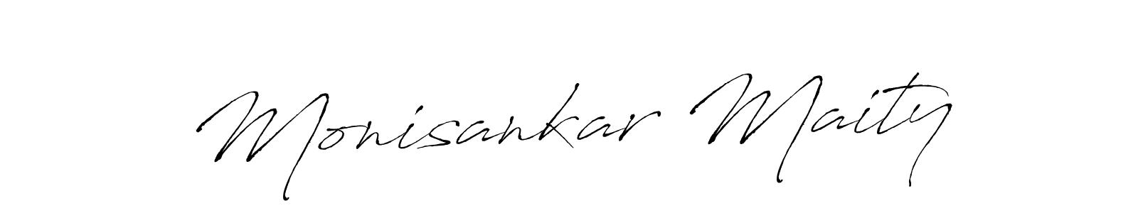 How to make Monisankar Maity signature? Antro_Vectra is a professional autograph style. Create handwritten signature for Monisankar Maity name. Monisankar Maity signature style 6 images and pictures png