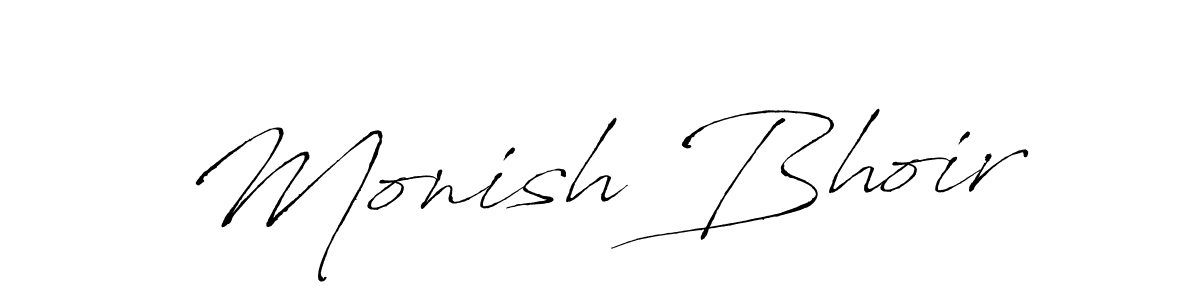 The best way (Antro_Vectra) to make a short signature is to pick only two or three words in your name. The name Monish Bhoir include a total of six letters. For converting this name. Monish Bhoir signature style 6 images and pictures png