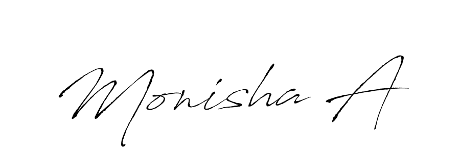 Antro_Vectra is a professional signature style that is perfect for those who want to add a touch of class to their signature. It is also a great choice for those who want to make their signature more unique. Get Monisha A name to fancy signature for free. Monisha A signature style 6 images and pictures png