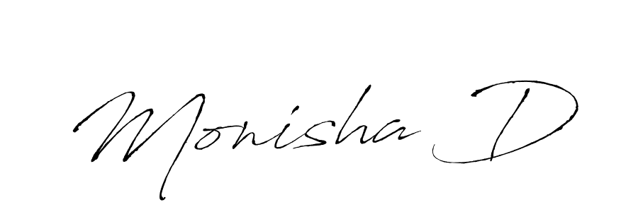 How to make Monisha D signature? Antro_Vectra is a professional autograph style. Create handwritten signature for Monisha D name. Monisha D signature style 6 images and pictures png