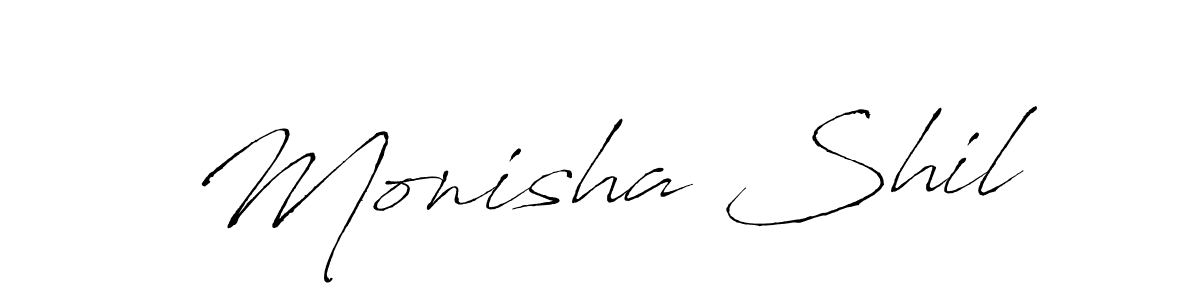 Also we have Monisha Shil name is the best signature style. Create professional handwritten signature collection using Antro_Vectra autograph style. Monisha Shil signature style 6 images and pictures png