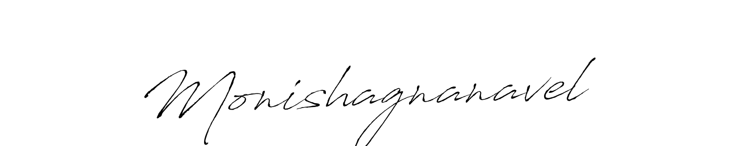 Monishagnanavel stylish signature style. Best Handwritten Sign (Antro_Vectra) for my name. Handwritten Signature Collection Ideas for my name Monishagnanavel. Monishagnanavel signature style 6 images and pictures png