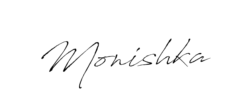 You should practise on your own different ways (Antro_Vectra) to write your name (Monishka) in signature. don't let someone else do it for you. Monishka signature style 6 images and pictures png